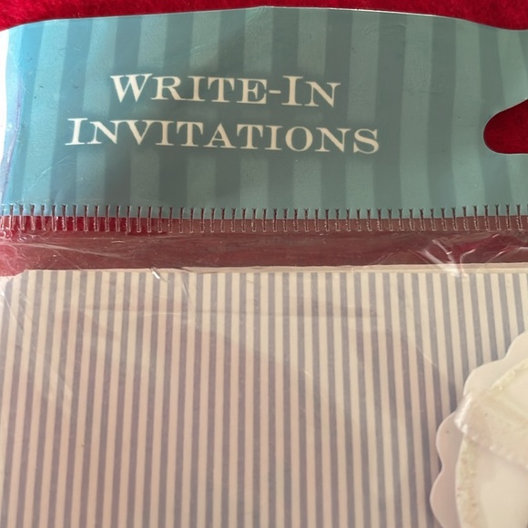 G Squared Write-In Invitations-Double Ring Invite-10 ct. per Pack w/ Envelopes - Picture 4 of 4